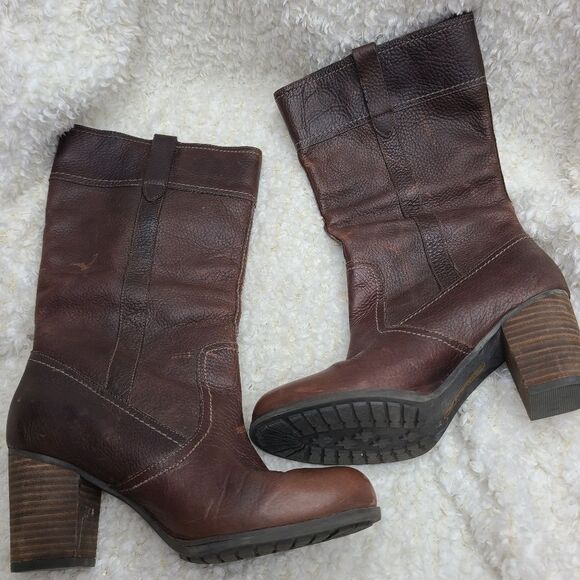 Timberland Earthkeepers Waterproof Leather Mid Calf Pull-on Boots sz 8.5 - Picture 9 of 9